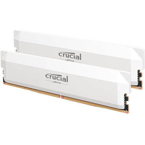 Пам'ять DDR5 RAM_32Gb (2x16Gb) 6400Mhz Micron Crucial Pro Overclocking White (CP2K16G64C38U5W) - зображення 1
