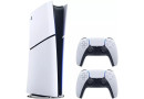 Ігрова консоль Sony PlayStation 5 Slim Digital + 2x DualSense White - зображення 1