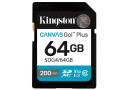 Secure Digital card 64 Gb Kingston Canvas Go! Plus G4 class10, UHS-I, U3, V30 (SDG4\/64GB) - зображення 1