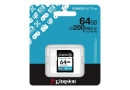 Secure Digital card 64 Gb Kingston Canvas Go! Plus G4 class10, UHS-I, U3, V30 (SDG4\/64GB) - зображення 3