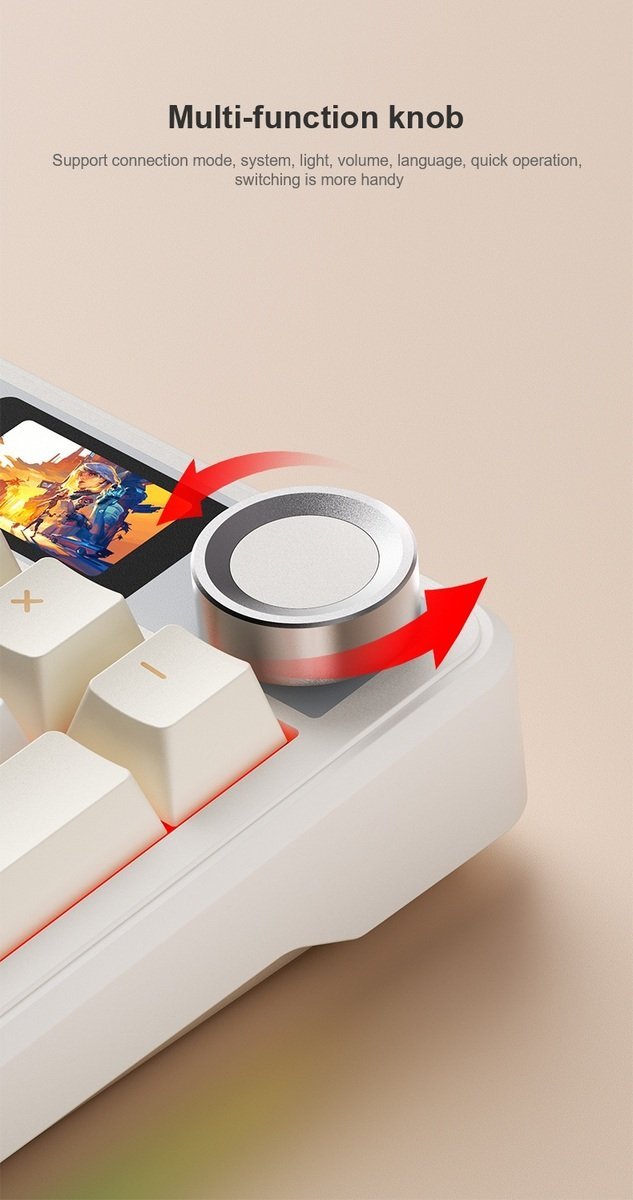 Клавіатура Aula F108 Pro Wireless\/Bluetooth UA Black\/Blue (6978080501295) - зображення 7