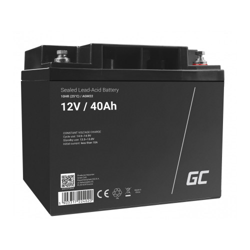 Акумуляторна батарея Green Cell AGM VRLA 12V 40Ah (AGM22) - зображення 1