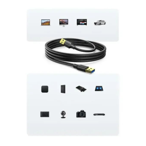Кабель USB3.0 AM\/AM UGREEN US128 - зображення 4