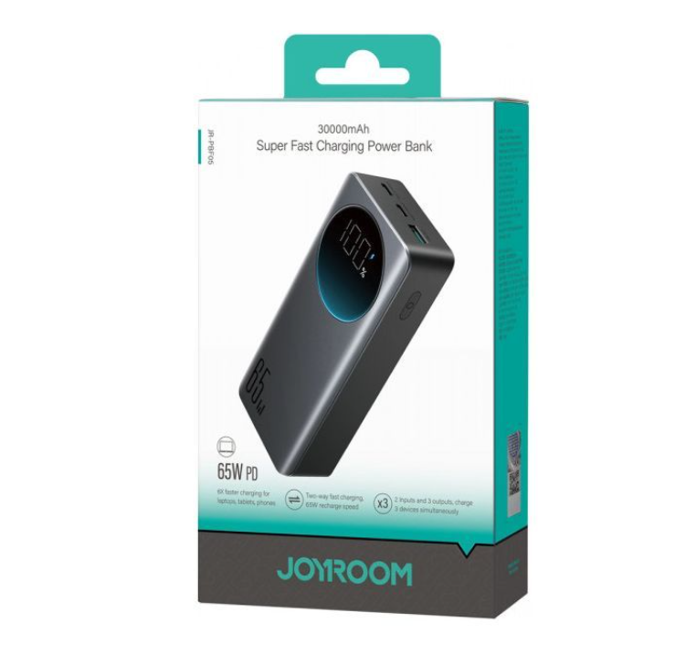 Батарея POWER BANK JoyRoom 30000mAh 65W PD (JR-PBF05) - зображення 5