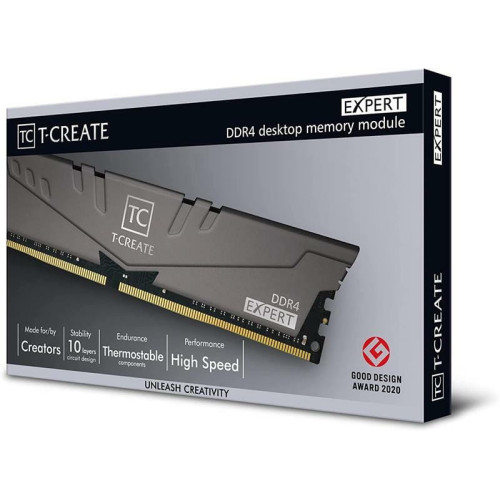 Пам'ять DDR4 RAM_16Gb (2x8Gb) 3200Mhz Team T-Create Expert Gray (TTCED416G3200HC16FDC01) - зображення 4