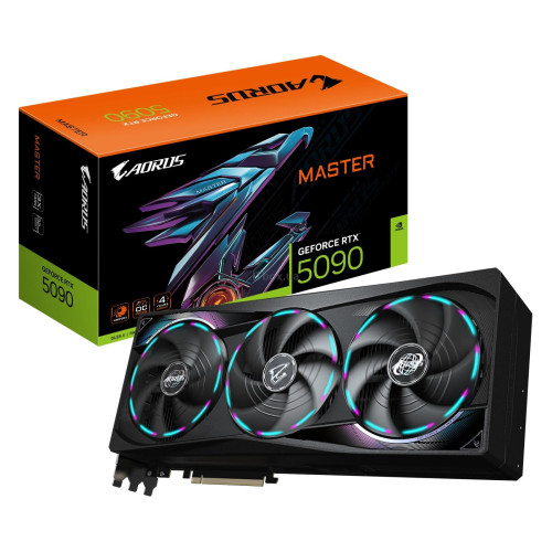 Відеокарта GeForce RTX 5090 32 GDDR7 GIGABYTE AORUS MASTER (GV-N5090AORUS M-32GD) - зображення 1