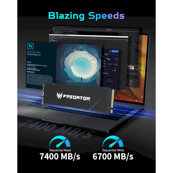 Накопичувач SSD NVMe M.2 512GB Acer Predator GM7000 (BL.9BWWR.104) - зображення 4