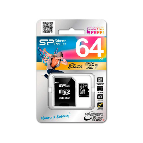 MicroSDXC 64 Gb Silicon Power class 10 UHS-I - зображення 3