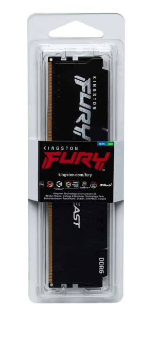 Пам'ять DDR5 RAM 8Gb (1x8Gb) 5600Mhz Kingston Fury Beast Black (KF556C40BB-8) - зображення 4