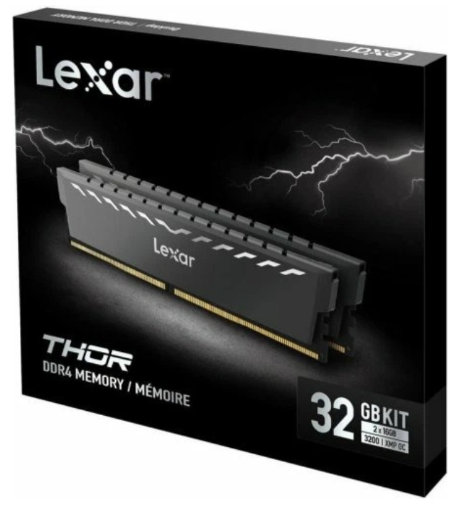 Пам'ять DDR4 RAM_32Gb (2x16Gb) 3200Mhz Lexar Thor (LD4BU016G-R3200GDXG) - зображення 3