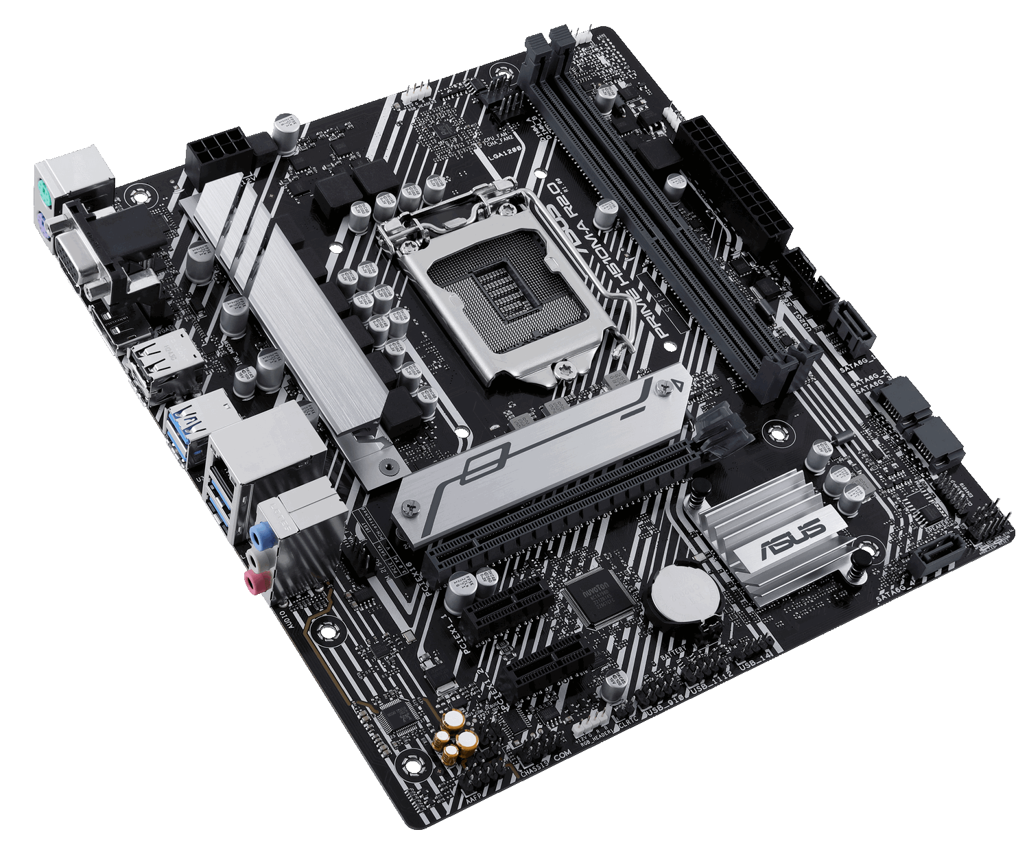 Мат. плата 1200 ASUS PRIME H510M-A R2.0 - зображення 4