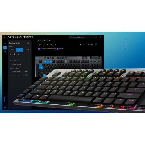 Клавіатура Logitech G915 X Lightspeed Tactile (920-012676) - зображення 8
