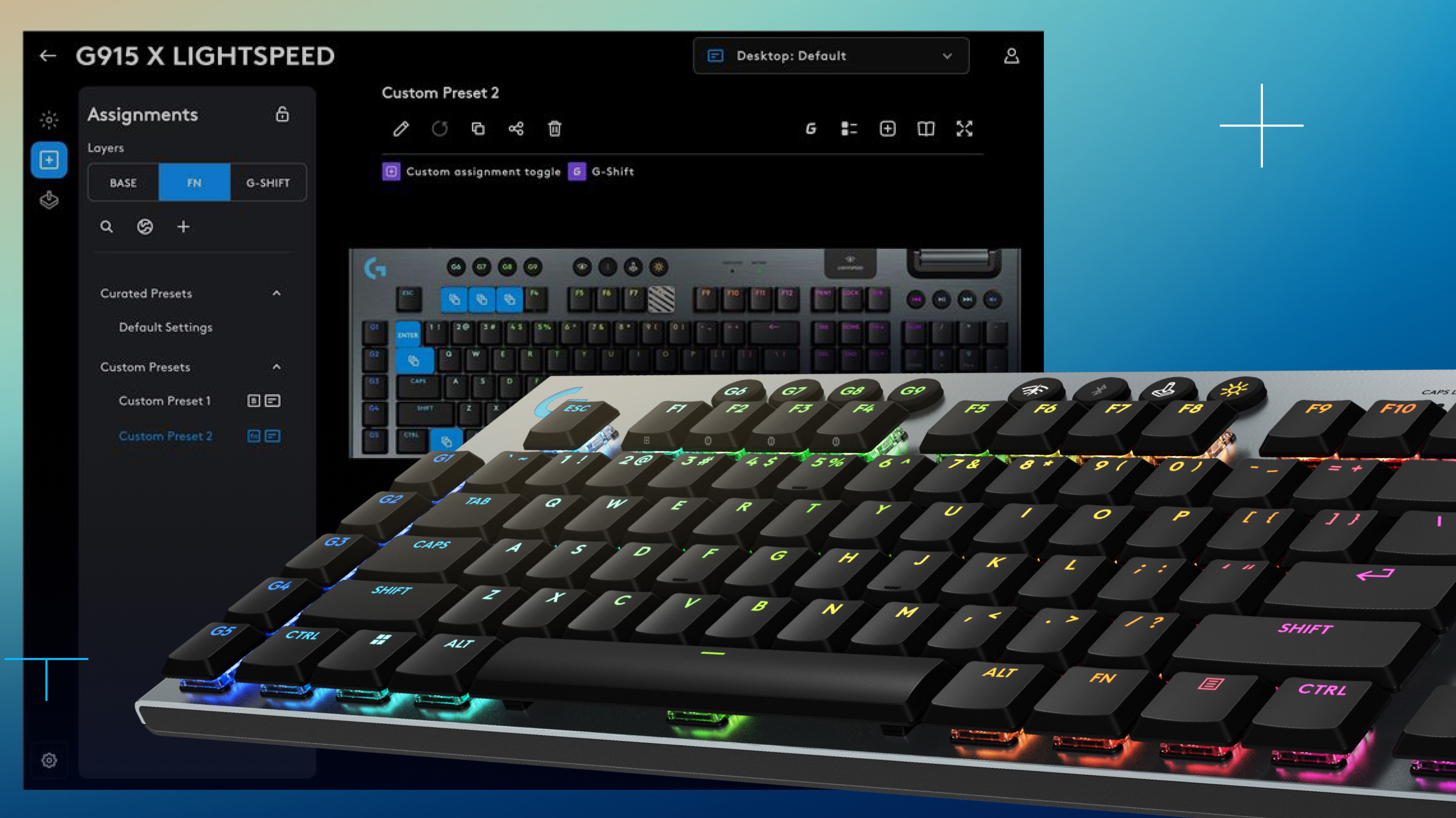 Клавіатура Logitech G915 X Lightspeed Tactile (920-012676) - зображення 8