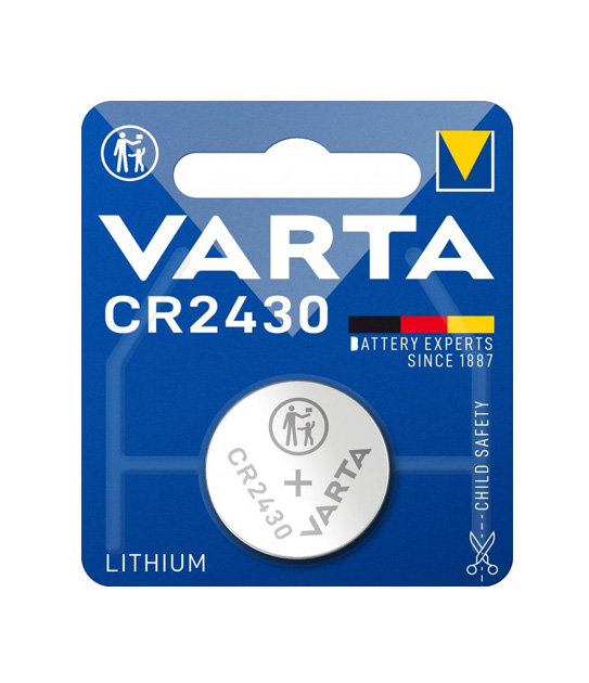 Батарейка CR 2430, Lithium 3V, Varta - зображення 1