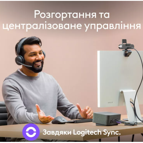 Вебкамера Logitech Brio 4K Ultra HD Black - зображення 8
