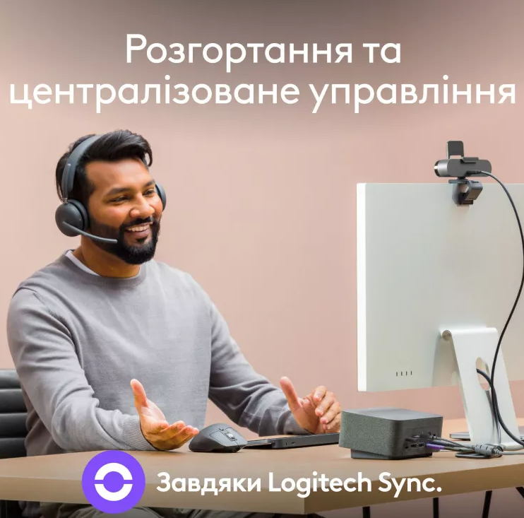 Вебкамера Logitech Brio 4K Ultra HD Black - зображення 8