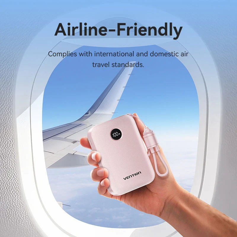 Батарея POWER BANK Vention 20000mAh 22.5W Fast Charging Beige - зображення 8