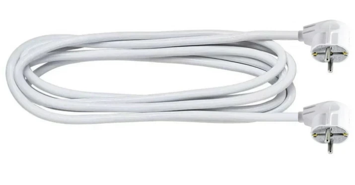 Кабель живлення з двосторонньою вилкою (вилка-вилка), 1.5м, 16A, 3680Вт - зображення 1