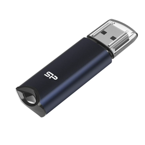 Флеш пам'ять USB 64 Gb Silicon Power Marvel M02 Aluminum Blue USB3.2 Gen 1 - зображення 3