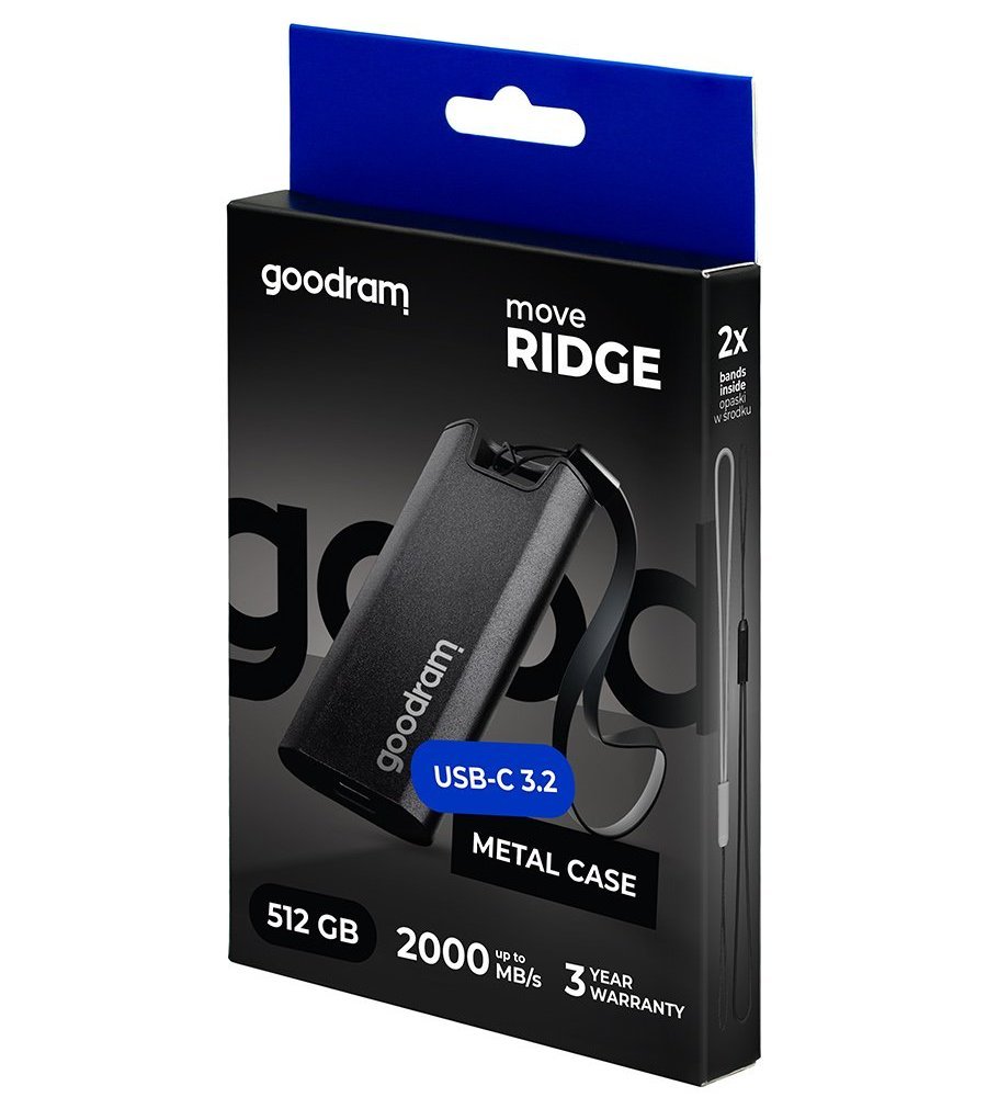 Зовнішній накопичувач SSD 512GB Goodram Move Ridge (SSDR-GMRE-512-K0) - зображення 3