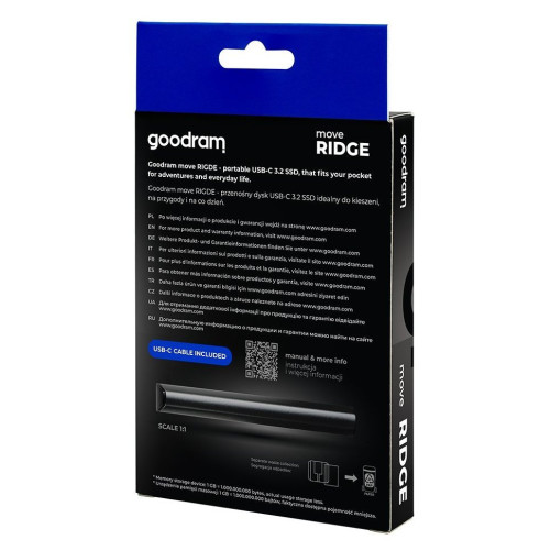 Зовнішній накопичувач SSD 512GB Goodram Move Ridge (SSDR-GMRE-512-K0) - зображення 4
