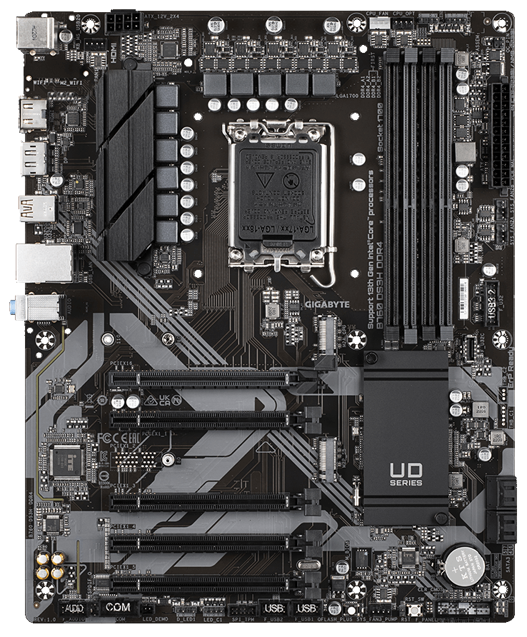 Мат. плата 1700 Gigabyte B760 DS3H DDR4 - зображення 3