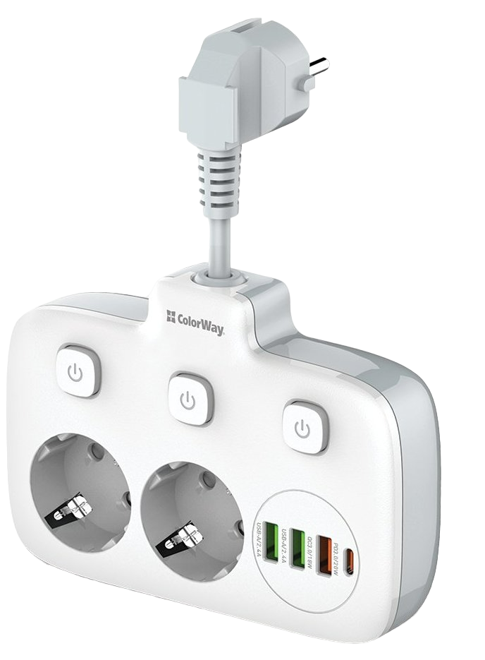 Мережевий фільтр ColorWay (CW-CHE24PDW) - зображення 4