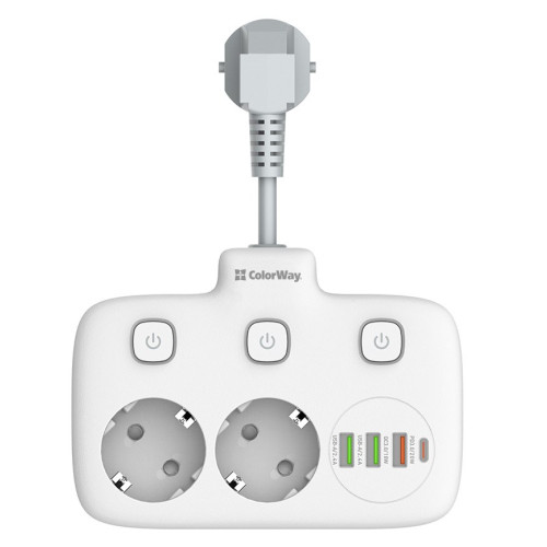 Мережевий фільтр ColorWay (CW-CHE24PDW) - зображення 1