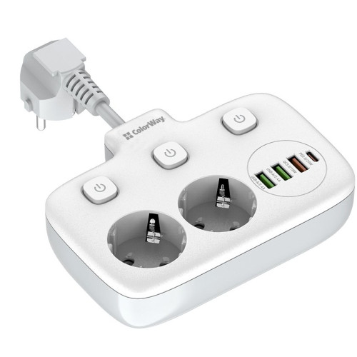 Мережевий фільтр ColorWay (CW-CHE24PDW) - зображення 3