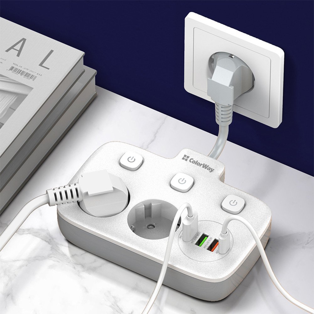 Мережевий фільтр ColorWay (CW-CHE24PDW) - зображення 7