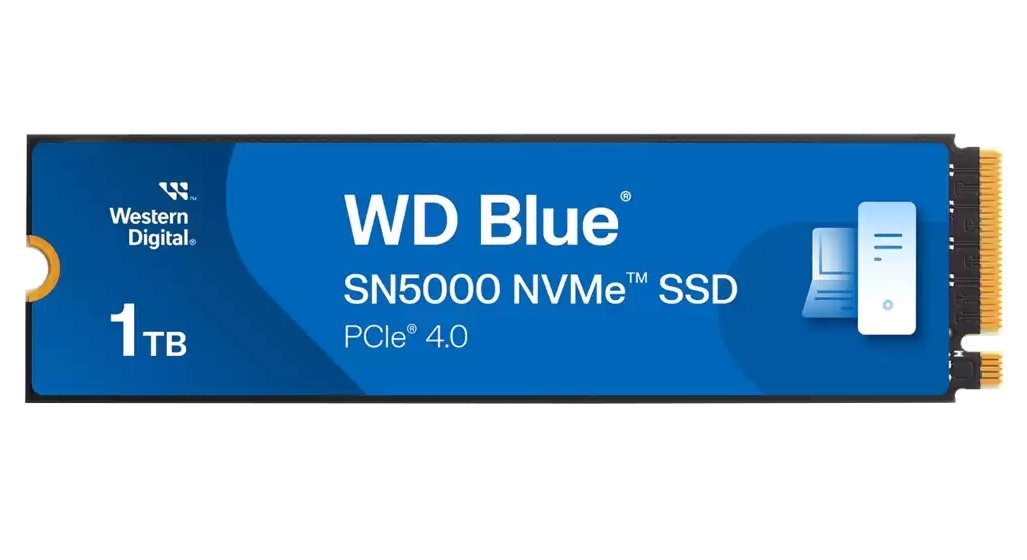 Накопичувач SSD NVMe M.2 1TB WD Blue SN5000 (WDBS3F0010BNC-WRWM) - зображення 1
