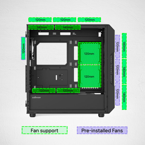 Корпус ZALMAN i3 NEO V2 - зображення 13