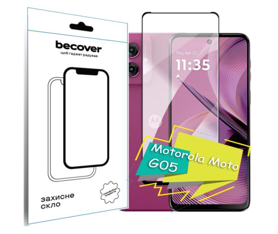 Захисне скло BeCover для Motorola Moto G05 - зображення 1