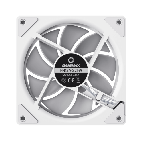 Вентилятор для корпусів 120 мм GAMEMAX FN12A-S2I-W - зображення 5