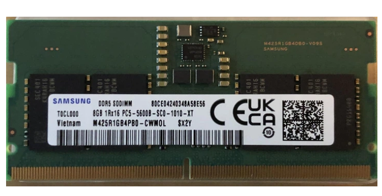 Пам'ять SoDIMM DDR5 8 Gb 5600 MHz Samsung - зображення 1