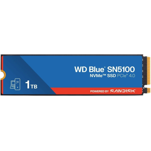 Накопичувач SSD NVMe M.2 1TB WD Blue SN5100 (WDS100T5B0E-00CPE0) - зображення 1
