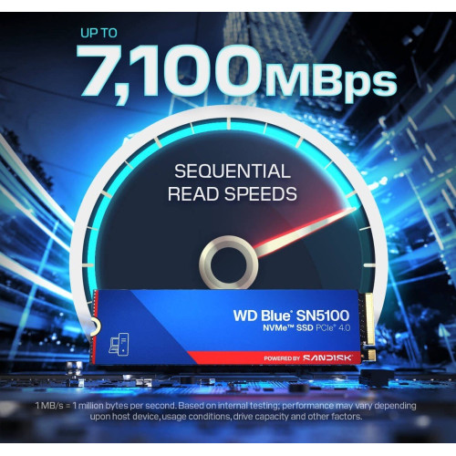 Накопичувач SSD NVMe M.2 1TB WD Blue SN5100 (WDS100T5B0E-00CPE0) - зображення 4