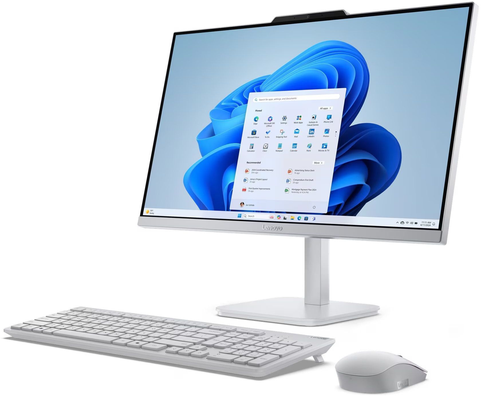 Комп'ютер Lenovo A100 AiO (F0J60047UO) - зображення 1