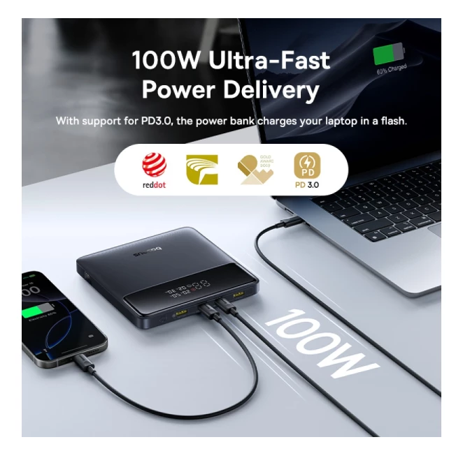 Батарея POWER BANK Baseus Blade H1 20000mAh PD\/100W - зображення 5