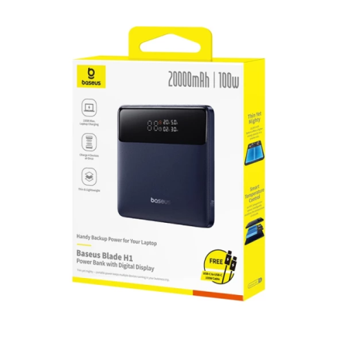 Батарея POWER BANK Baseus Blade H1 20000mAh PD\/100W - зображення 4