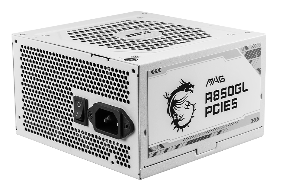 БЖ MSI MAG A850GL PCIE5 WHITE, 850Вт - зображення 1