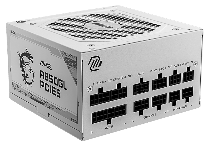 БЖ MSI MAG A850GL PCIE5 WHITE, 850Вт - зображення 2
