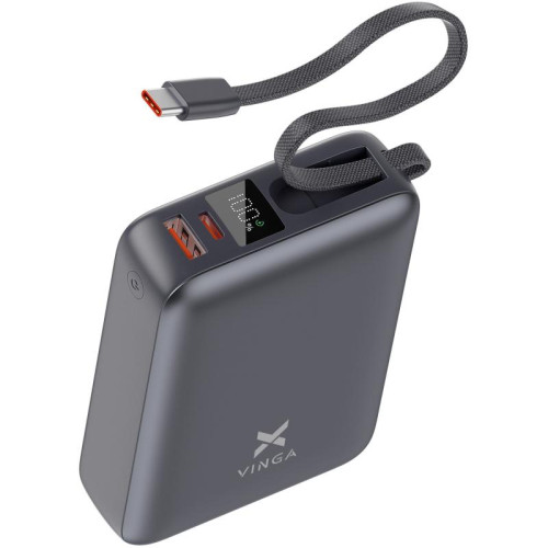Батарея POWER BANK Vinga 20000 mAh 45W Display Cable - зображення 4