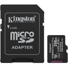 MicroSDXC 256 Gb Kingston Canvas Select Plus class 10 UHS-I A1