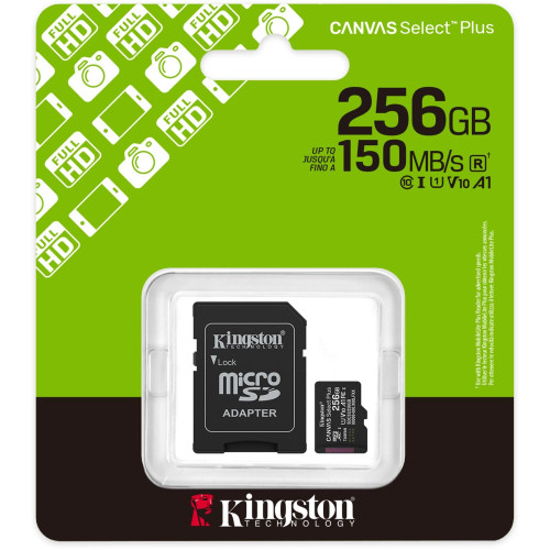 MicroSDXC 256 Gb Kingston Canvas Select Plus class 10 UHS-I A1 - зображення 3
