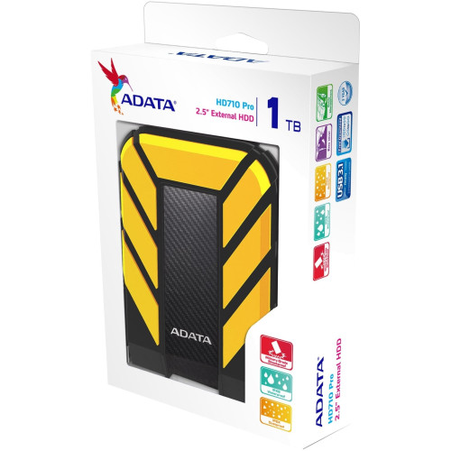 Зовнішній жорсткий диск HDD 1000Gb ADATA HD710 Pro (AHD710P-1TU31-CYL) - зображення 5