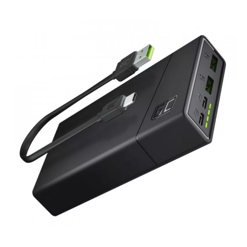 Батарея POWER BANK Green Cell PowerPlay 20s 20000 mAh 22.5 W, Black - зображення 1