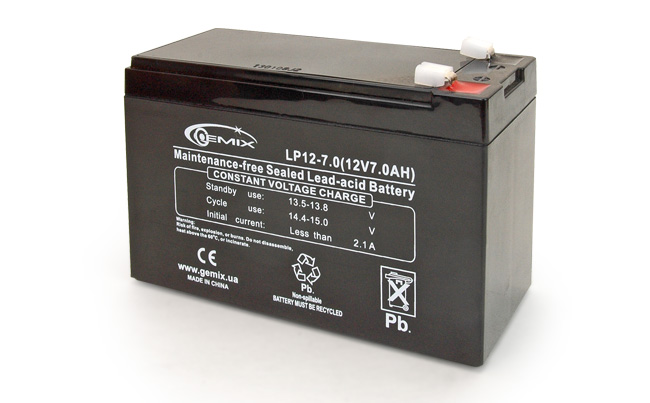 Акумуляторна батарея Gemix (LP12-7) 12V  7Ah - зображення 1