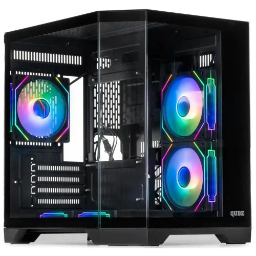 Корпус Qube CRYSTAL_GBNU3 Black - зображення 1