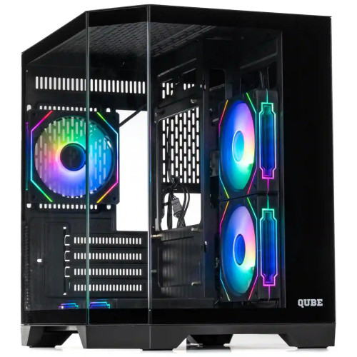 Корпус Qube CRYSTAL_GBNU3 Black - зображення 2